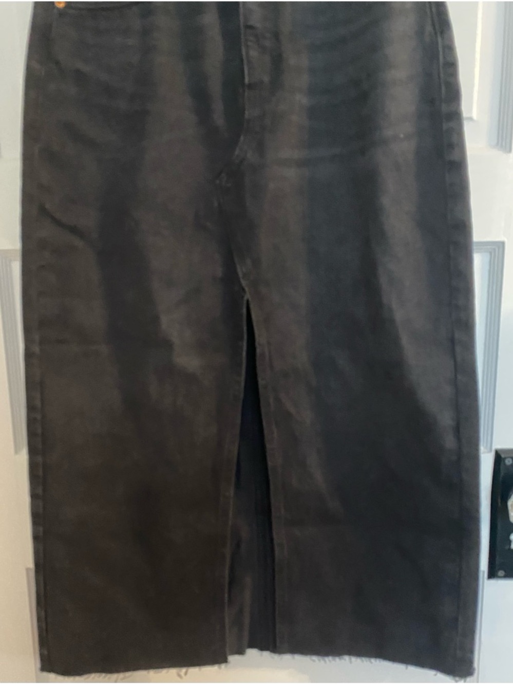 Old Navy High-Rise Black Skirt with Front Slit NWT